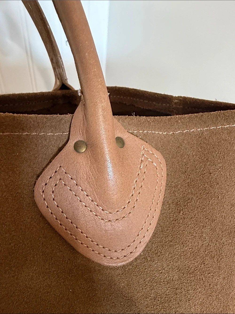 Vintage Rare 1980’s LL Bean Suede Tote - Picture 6 of 8